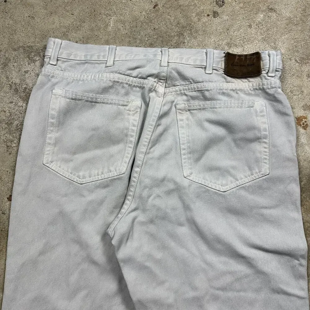 VTG Made in USA White Denim Calvin Klein Jeans Size 38x32